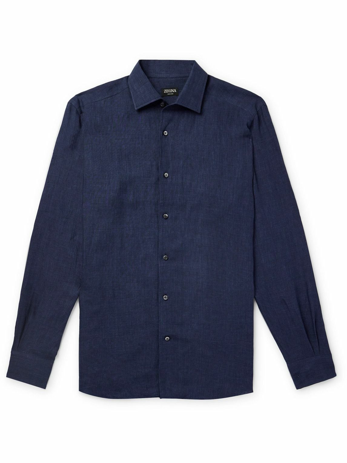 Zegna - Oasi Linen Shirt - Blue Zegna