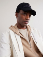 Brunello Cucinelli - Logo-Embroidered Suede Cap - Blue