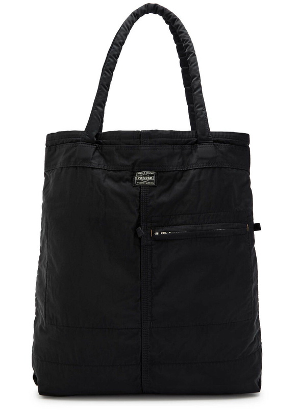 Photo: Porter Mile Nylon Cotton-twill Tote bag - Black - One Size