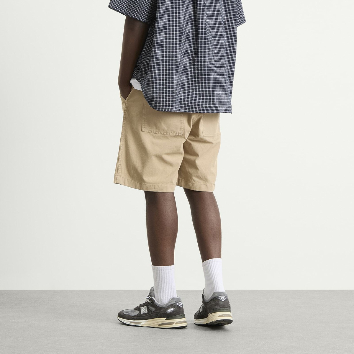 Norse Projects Men's Kvitfell Relaxed Twill Shorts in Walnut