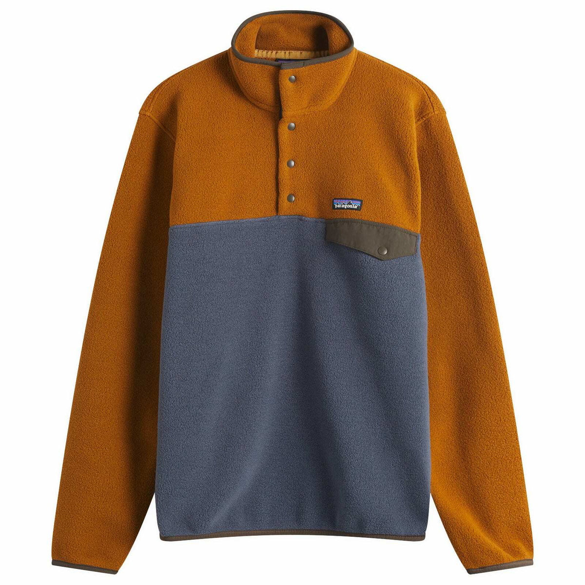 Patagonia Men's Lightweight Synchilla Snap-T Pullover in Shelter Brown
