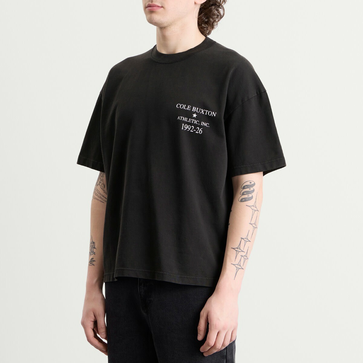 Cole Buxton Men's Athletic Inc T-Shirt in Vintage Black