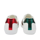 Gucci Men's New Ace GRG Bee Sneakers in White