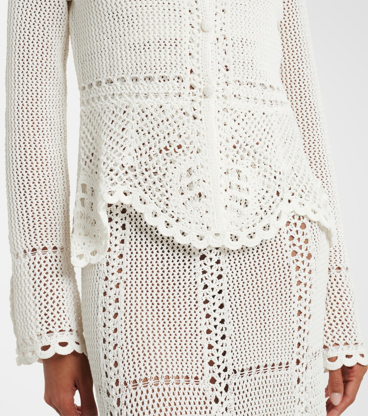 Erdem Crochet cotton cardigan