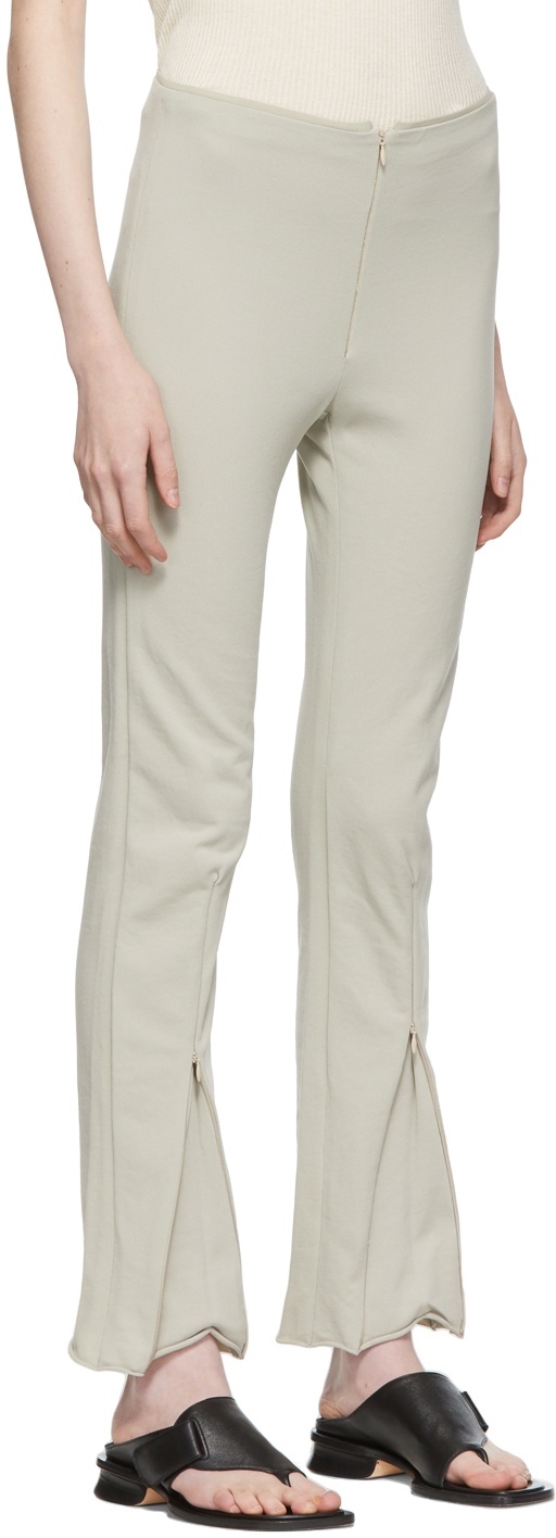 Gabriela Coll Garments Beige No. 152 Zip-Up Trousers
