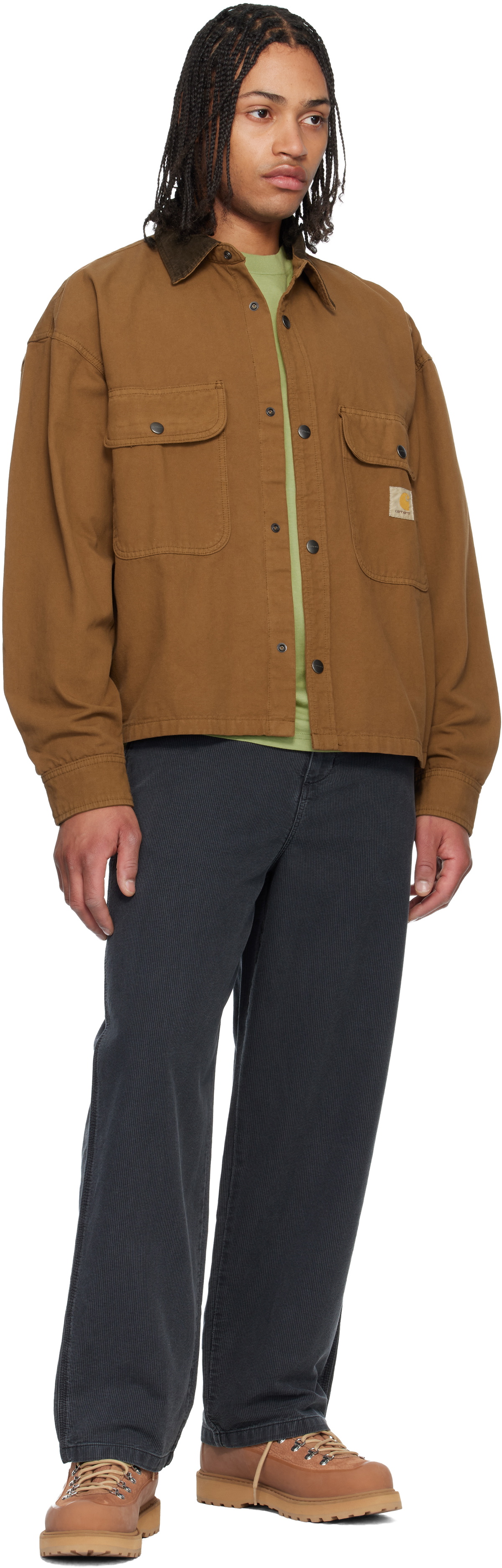 Carhartt Work In Progress Black Parrish Corduroy Trousers