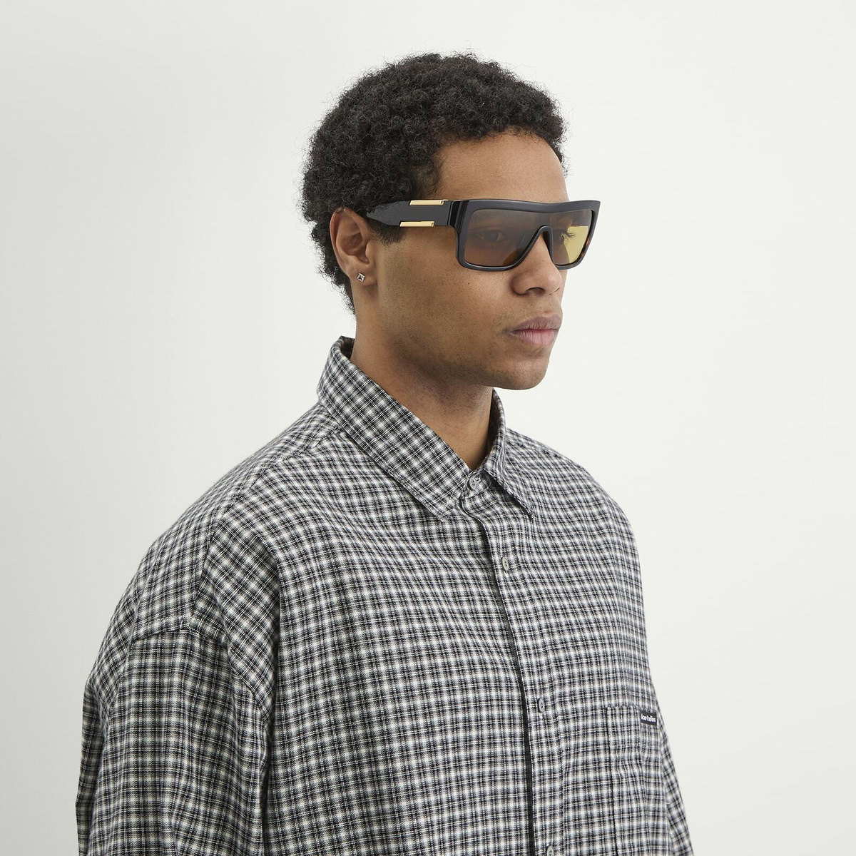 Bottega Veneta Eyewear Bottega Veneta BV1451S Sunglasses in Havana/Yellow 