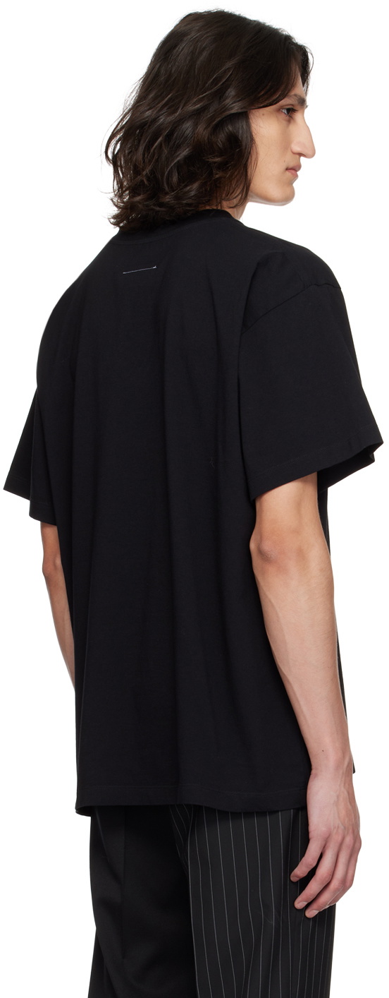 【MM6 MAISON MARGIELA】ブラック Basic ジャージ Tシャツ、半袖 Buy MM6 Maison Margiela Basic Jersey T-Shirt 'Black