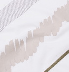 Folk - Embroidered Printed Cotton-Jersey T-Shirt - Men - White