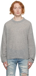 John Elliott Grey Wool Powder Sweater