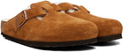 Birkenstock Tan Regular Boston Shearling Loafers