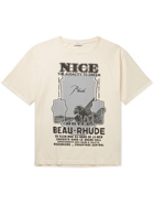 RHUDE - Nice Cotton-Jersey T-Shirt - Neutrals