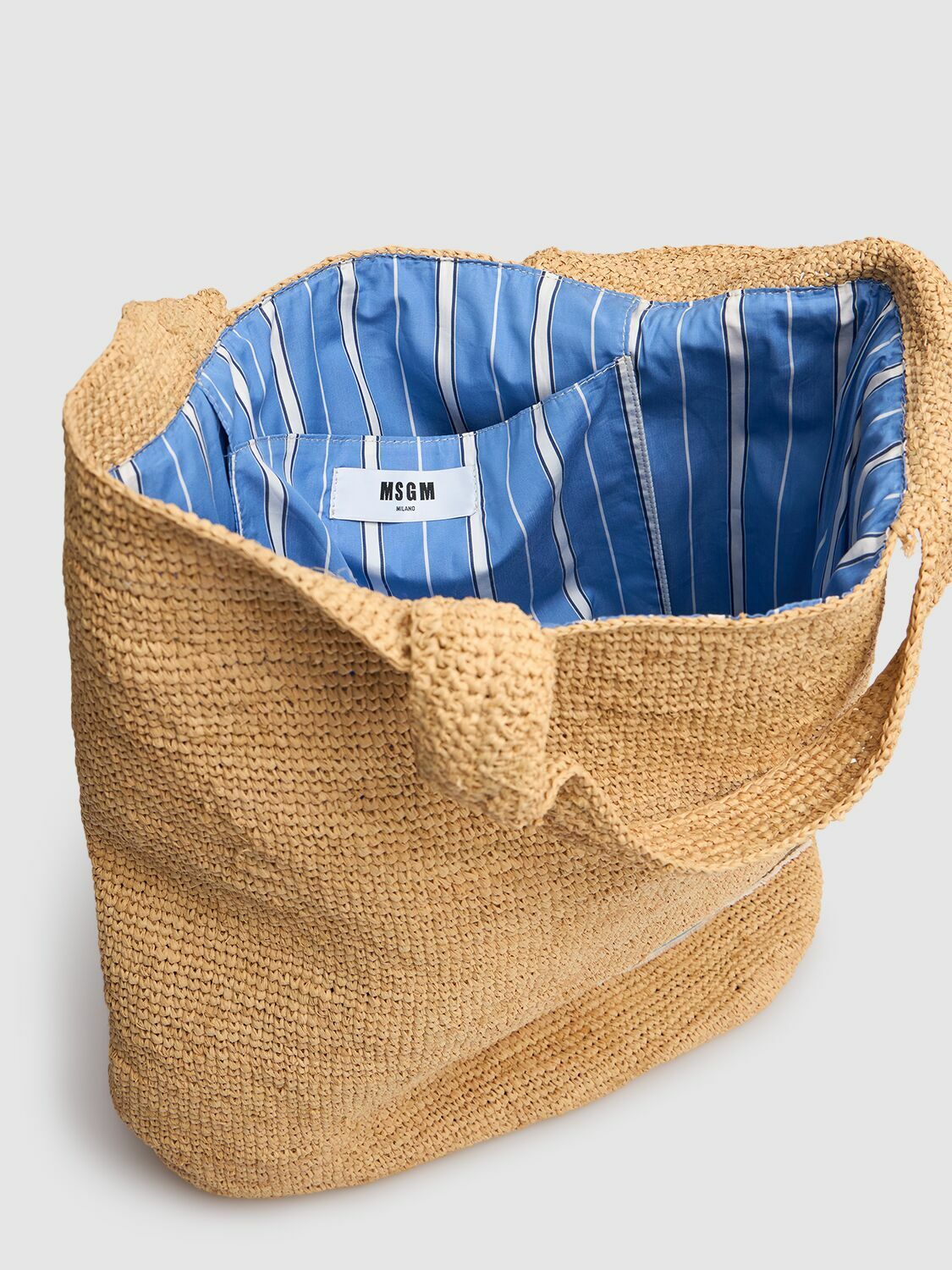 MSGM Raffia Tote Bag MSGM