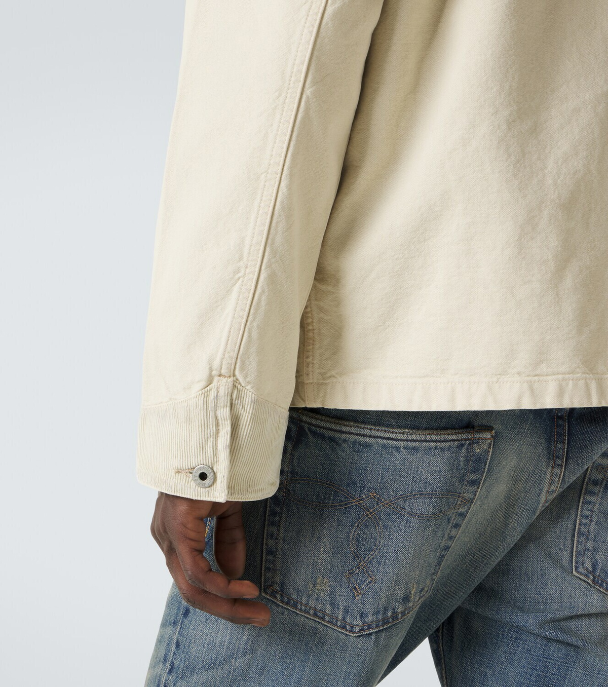 RRL Corduroy-trimmed denim jacket