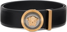 Versace Black Medusa Biggie Leather Belt