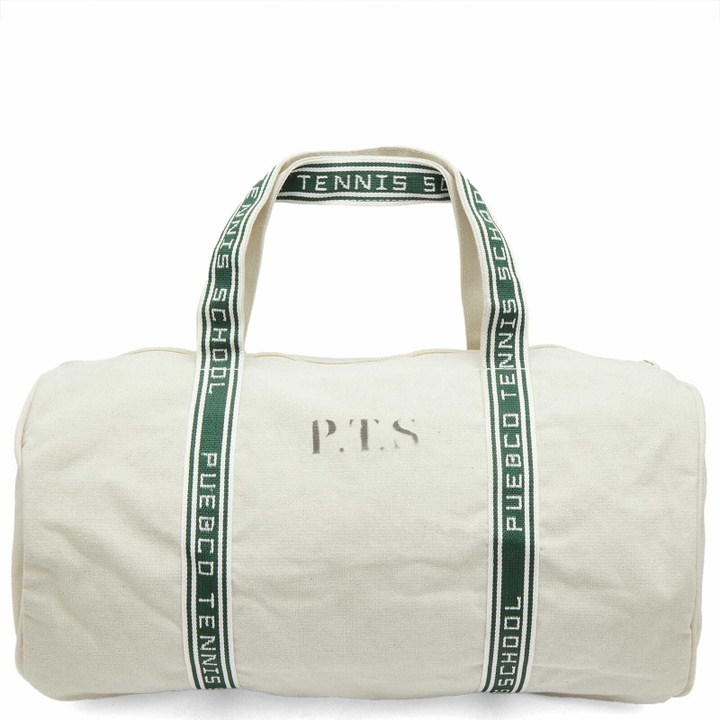 Photo: Puebco Canvas Fabric Tennis Bag in Natural 