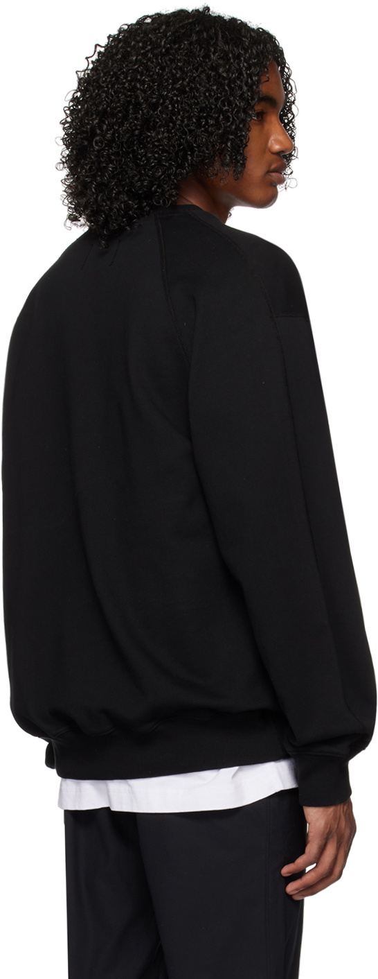 Reigning Champ Black Midweight Relaxed Sweatshirt