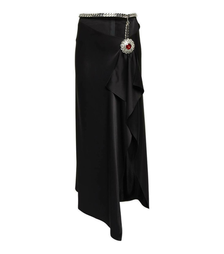 Photo: David Koma Crystal-embellished midi skirt