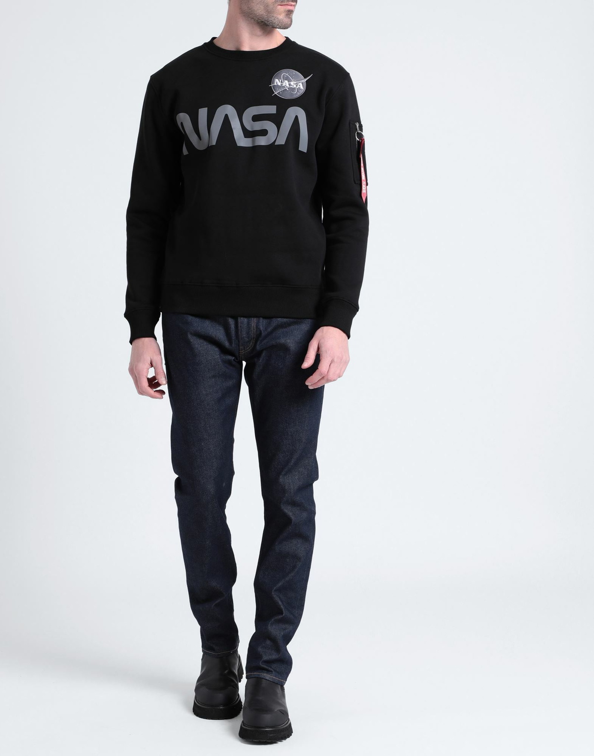 Alpha Industries Mens Sweatshirt in Black