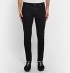 Nudie Jeans - Skinny Lin Organic Stretch-Denim Jeans - Men - Black