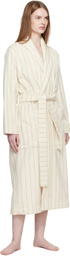 Tekla Off White Terry Classic Bathrobe