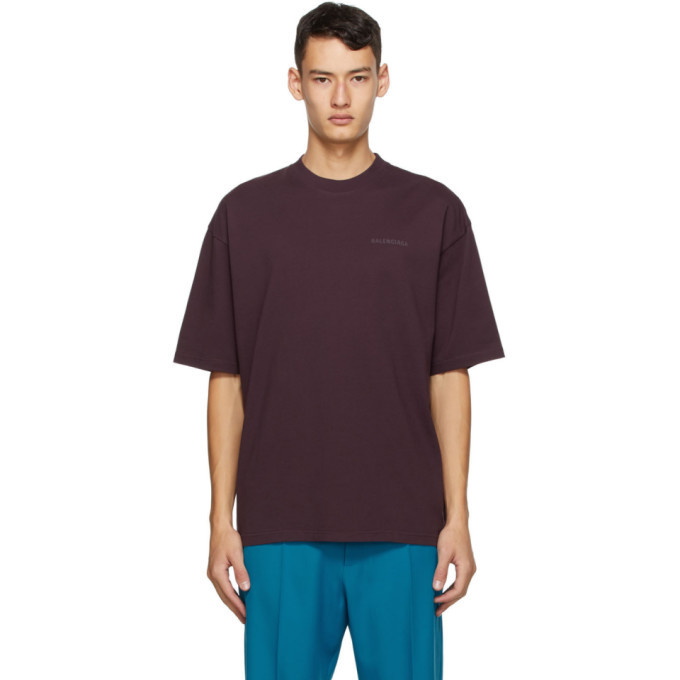 Photo: Balenciaga Purple Medium Fit T-Shirt