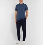 Hamilton and Hare - Pinstriped Cotton-Jersey T-Shirt - Blue