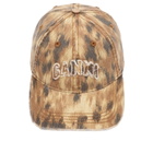 GANNI Women's Washed Cotton Print Canvas Cap in Argan Oil 