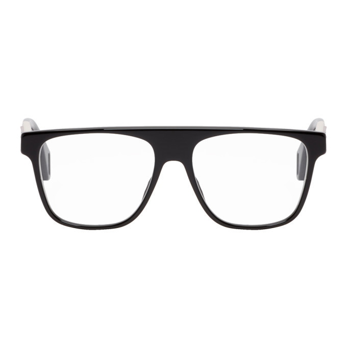 Photo: Gucci Black and Off-White Square Glasses