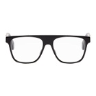 Gucci Black and Off-White Square Glasses