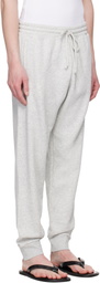 SKIMS Gray Fleece Lounge Tapered Sweatpants