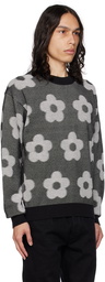 Kenzo Black & White Kenzo Paris Flower Spot Sweater