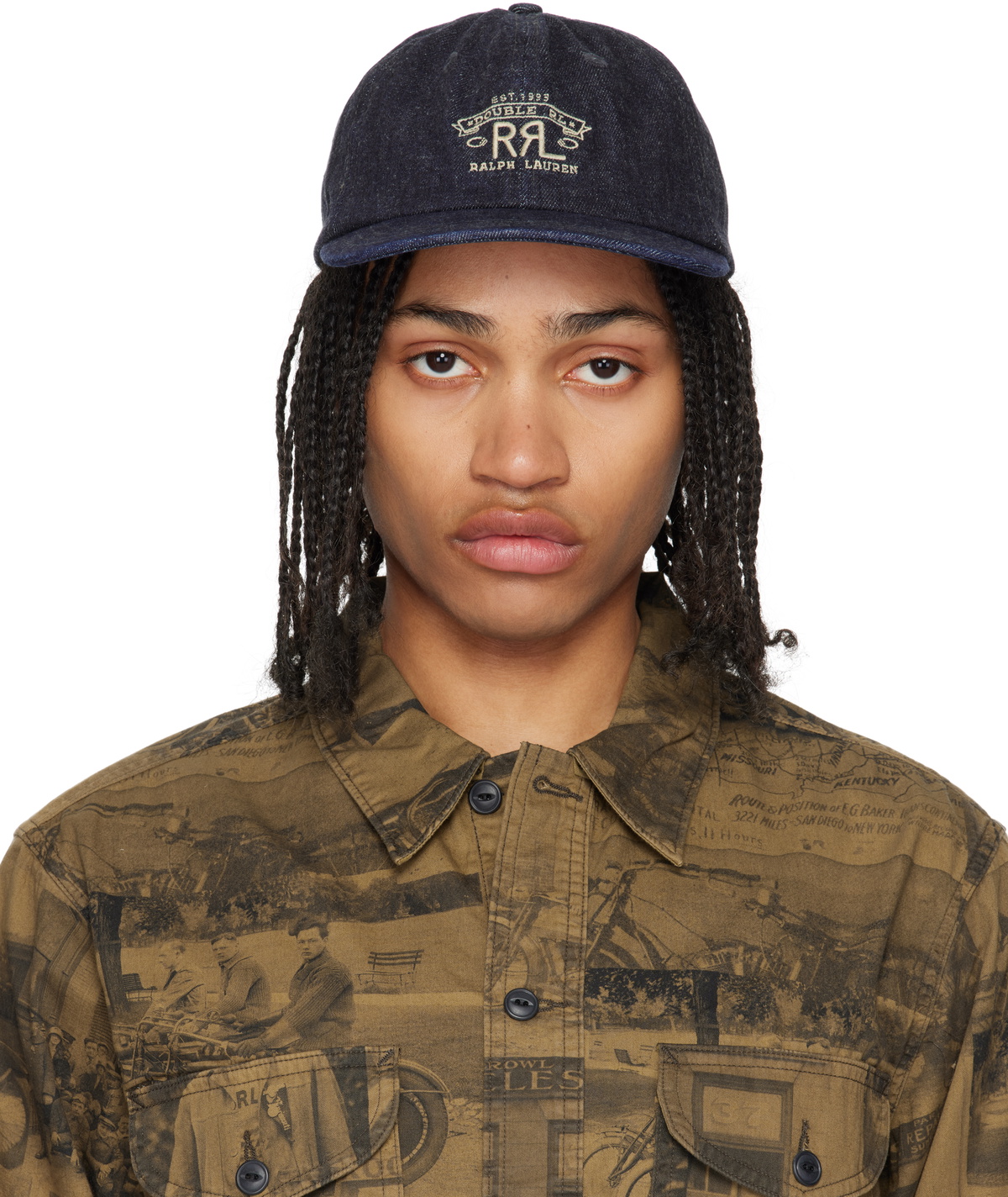 RRL Ranch Logo Twill Ball Cap