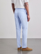 Orlebar Brown - Griffon Straight-Leg Linen Trousers - Blue