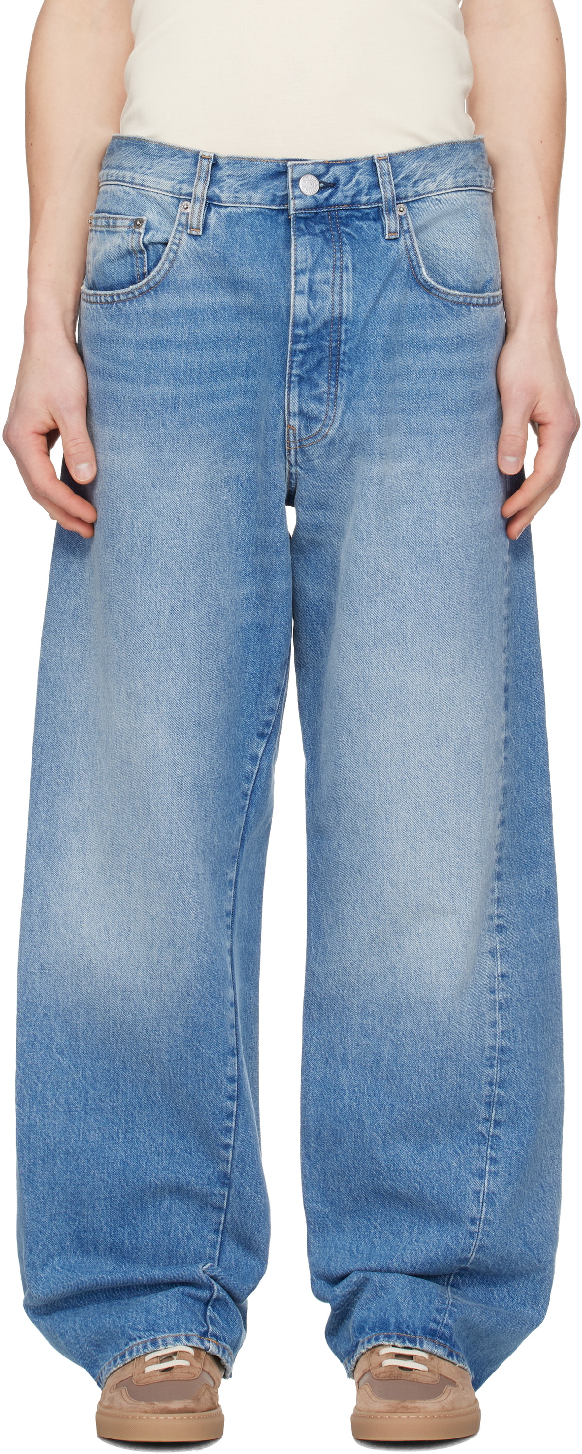 Sunflower Blue Wide Twist Jeans