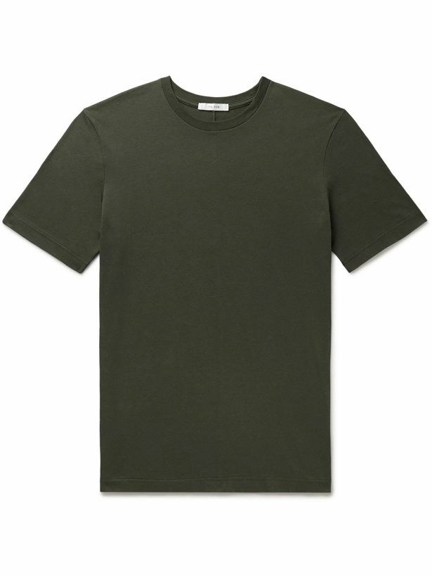 Photo: The Row - Luke Cotton-Jersey T-Shirt - Green