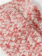 Anonymous Ism - Slub Stretch Cotton-Blend Socks - Red