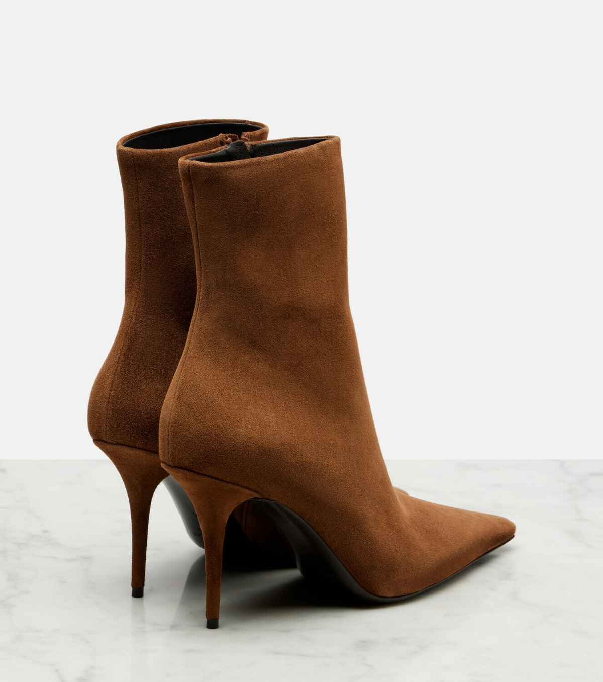 Saint Laurent Ashley 90 suede ankle boots