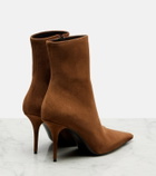 Saint Laurent Ashley 90 suede ankle boots