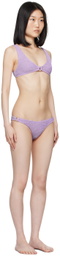 Bond-Eye Purple Ring Scout Crop & Ring Scene Bikini