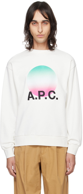 Photo: A.P.C. White Sunset Sweatshirt