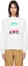 A.P.C. White Sunset Sweatshirt