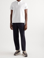 A.P.C. - Esteban Logo-Embroidered Cotton-Piqué Polo Shirt - White