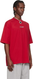 VETEMENTS Red 'Pornstar' T-shirt