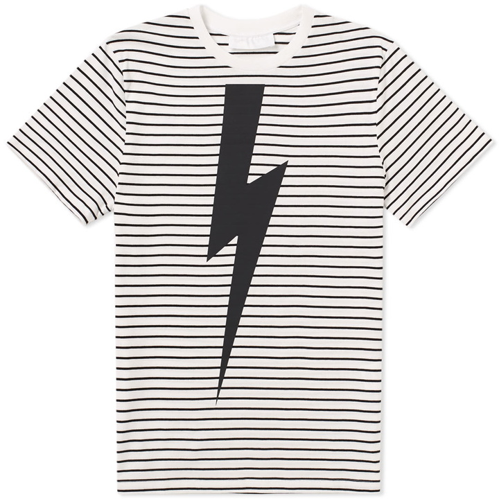 Photo: Neil Barrett Stripe Large Thunderbolt Tee