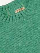 KAPITAL - Intarsia Wool Sweater - Green