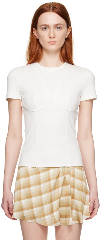 Photo: JUNEYEN White Bodycon T-Shirt