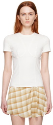 JUNEYEN White Bodycon T-Shirt