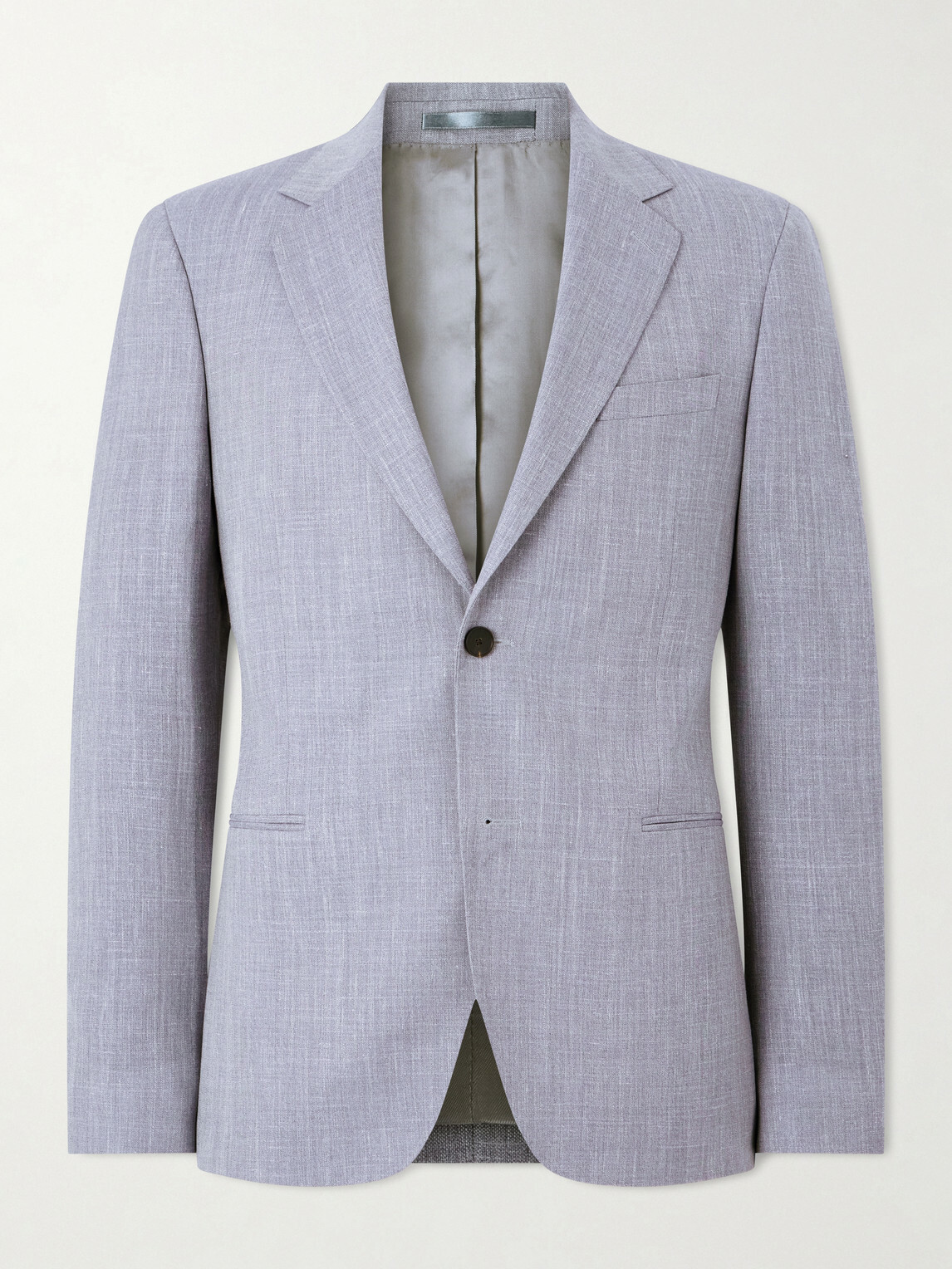 Mr P. - Wool, Silk and Linen-Blend Suit Jacket - Purple