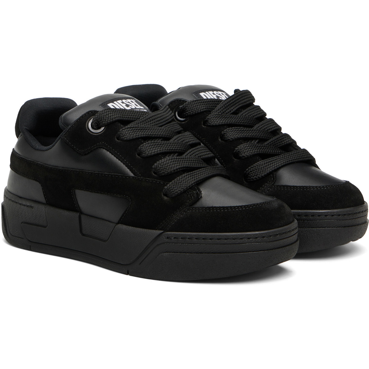 Diesel Black D-Ollie-Monochrome Sneakers